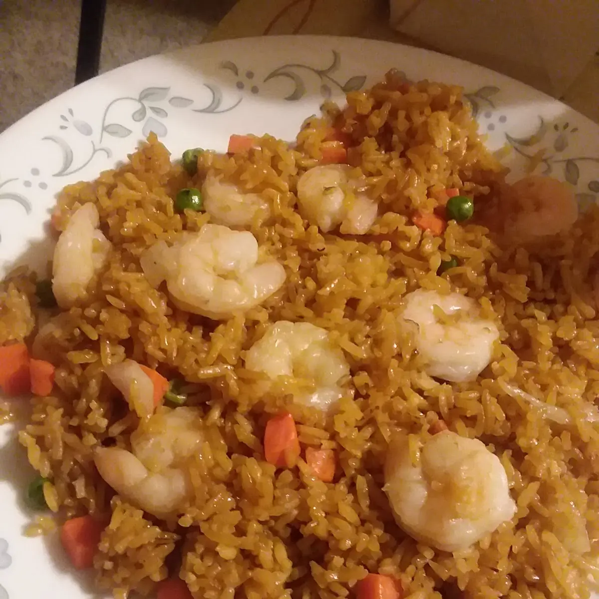 shrimp fried rice虾炒饭